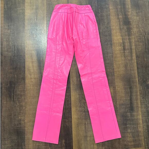 I.AM.GIA Sheena Pink Faux Leather Straight Leg Pants Size XS - Picture 6 of 10